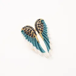 Krystal englevinger broche