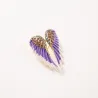 Kryształowa broszka ze skrzydłami aniołaBroszki
