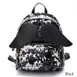 Mini-Pailletten-Rucksack - mit Engelsflügeln