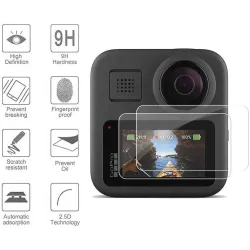 Silikonlinsskydd - skärmskydd i härdat glas - för GoPro Max
