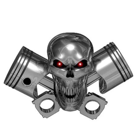 Metal skull - car sticker - 13 * 8.8 cmStickers