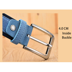 Suede leather belt - with a metal buckleBelts