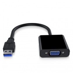 Adapter USB 3 do VGA - kabel - 1080p - podłączenie monitoraKable