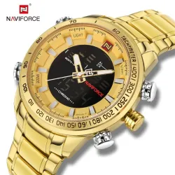 NAVIFORCE - montre de sport pour homme - numérique - Quartz - étanche - acier inoxydable