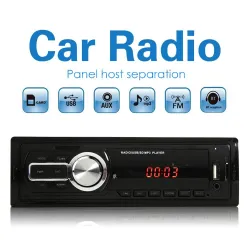 Autoradio Bluetooth - 1 DIN - USB - RCA - FM - MP3 - AUX - avec télécommande