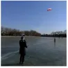 CometaLlama roja - cometa deportiva de playa - 200cm