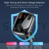 Baseus - bilsender - hurtigoplader - Bluetooth - dual USB - type-C