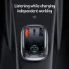 Baseus - car transmitter - quick charger - Bluetooth - dual USB - type-CFM transmitters