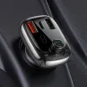 Baseus - bilsender - hurtiglader - Bluetooth - dobbel USB - type-C