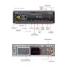 Bilradio - 1 Din - Bluetooth - AUX - USB - fjernbetjening