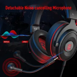 Casque de jeu - casque filaire - avec microphone - E900/E900 Pro