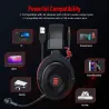 Casque de jeu - casque filaire - avec microphone - E900/E900 Pro