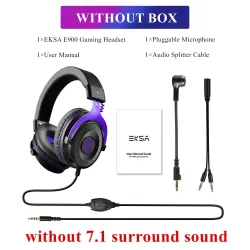 AuricularesAuriculares para juegos - auriculares con cable - con micrófono - E900/E900 Pro