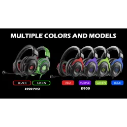 Gaming headset - kablede hodetelefoner - med mikrofon - E900/E900 Pro