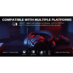 Gaming headset - wired headphones - with microphone - E900/E900 ProHeadsets