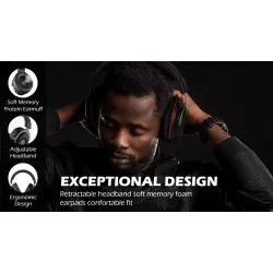 Gaming headset - kablede hovedtelefoner - med mikrofon - E900/E900 Pro