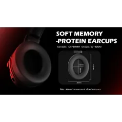 Spelheadset - trådbundna hörlurar - med mikrofon - E900/E900 Pro
