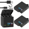 1680mAh li-ion batteri - med oplader - til GoPro Hero 5/6/7