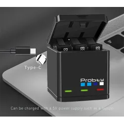 1680mAh li-ion batteri - med oplader - til GoPro Hero 5/6/7