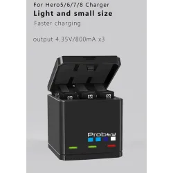 1680mAh li-ion batteri - med oplader - til GoPro Hero 5/6/7