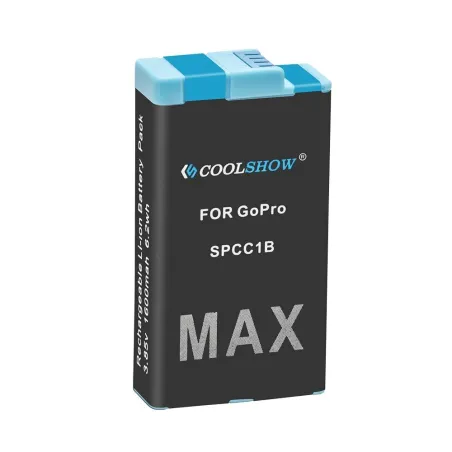 1600mAh Li-ion batteri - genopladeligt - til GoPro Hero Max