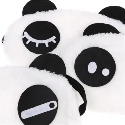 Panda sovemaske - øyemaske - myk bomull