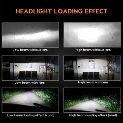 Zdatt LED-lys - H1 H4 H7 H8 H9 H11 HB3 9005 9006 - bilpærer - 12000LM 100W 6000K 12V
