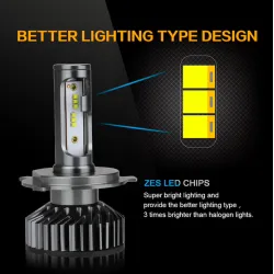 Zdatt LED-lys - H1 H4 H7 H8 H9 H11 HB3 9005 9006 - billyspærer - 12000LM 100W 6000K 12V
