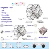 Blocs magnétiques - tuiles transparentes en cristal - jouet - 108 pièces
