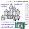 Magnetische blokken - kristal transparante tegels - speelgoed - 108 stukjesConstructie