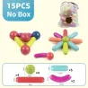 Magneettiset rakennuspalikat - tikut - pallot - iso koko - opetuslelu