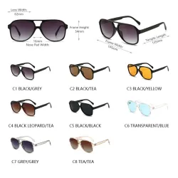 Gafas de solGafas de sol retro oversize - polarizadas - estilo piloto - unisex