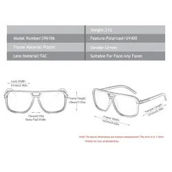 Gafas de solGafas de sol clásicas polarizadas - oversize - gafas de conducción - UV400 - unisex