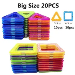 Blocs de construction magnétiques - jeu de construction - grande taille - jouet éducatif