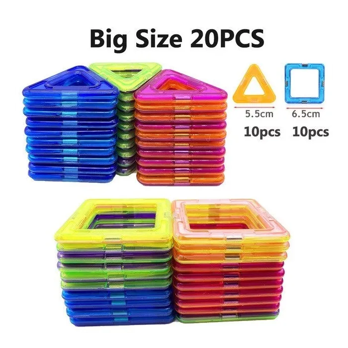 Blocs de construction magnétiques - jeu de construction - grande taille - jouet éducatif