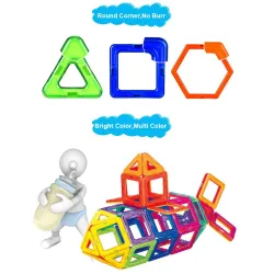 Blocs de construction magnétiques - jeu de construction - grande taille - jouet éducatif