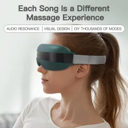MasajeMasajeador de ojos inteligente 4D - música - ritmo - vibración - relajación - acupresión - aliviar la fatiga / ojeras