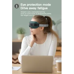 MasajeMasajeador de ojos inteligente 4D - música - ritmo - vibración - relajación - acupresión - aliviar la fatiga / ojeras