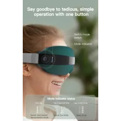 Masseur oculaire intelligent 4D - musique - rythme - vibration - détente - acupression - soulager la fatigue / les cernes