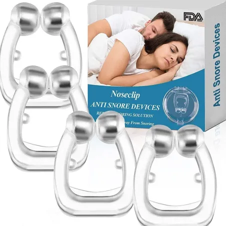 Magnetiske neseklemmer i silikon - anti snorking - nasal dilatator - stopp snorking