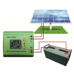 MPT-7210A - Aluminiumlegierung - MPPT-Solarpanel-Laderegler / LCD-Anzeige
