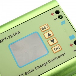 MPT-7210A - liga de alumínio - controlador de carga do painel solar MPPT / display LCD