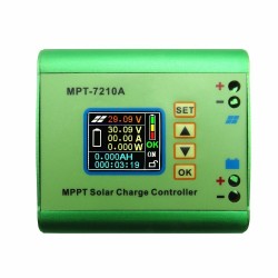 MPT-7210A - stop aluminium - regulator ładowania panelu słonecznego MPPT / wyświetlacz LCDSolar