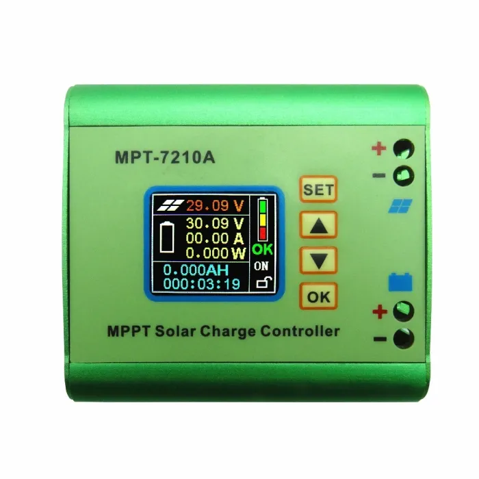 MPT-7210A - aluminum alloy - MPPT solar panel charge controller / LCD displaySolar