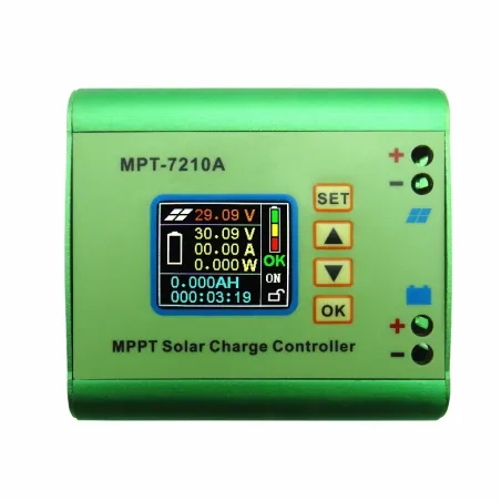 MPT-7210A - aluminum alloy - MPPT solar panel charge controller / LCD displaySolar