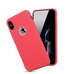 Pehmeä silikonikotelo - Candy Pudding - iPhonelle - punainen