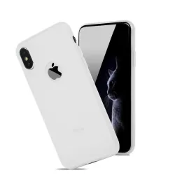 Zachte siliconen beschermhoes - Candy Pudding - voor iPhone - witBescherming