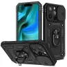 Capa protetora - capa da lente da câmera - pára-choques resistentes - suporte giratório 360 - para iPhone