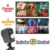 ProyectoresProyección holográfica de Halloween/Navidad - escaparate - lámpara de escenario láser - foco - proyector
