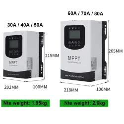 MPPT Solarladdning - urladdningsregulator - regulator - LCD pekskärm - för 12V 24V 48V 60V 72V 96 batteri